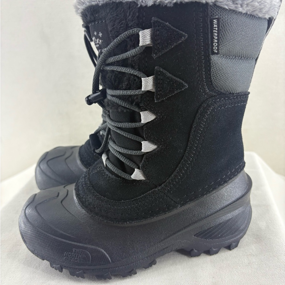 The North Face Black Waterproof Kids' Winter Boots New In Box size 12